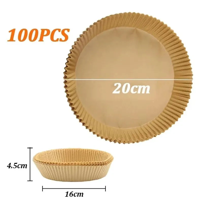 Disposable Oil-proof Waterproof Backing Paper Non-stick Airfryer Mat Qme 02
