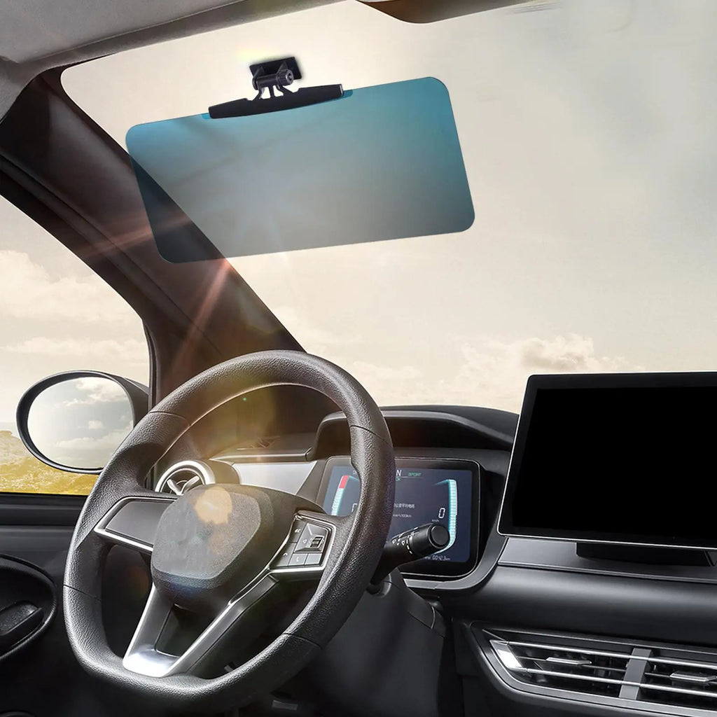 Car Sun Visor Extender Anti-Glare UV-Resistant Polarized Sun Visor Extender for Car 180-Degree Rotation Car Sun Blocker Protects Qme