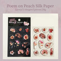 1 Sheet Pressed Dried Flower Theme 3D Clear Epoxy Decorative Stickers for DIY Craft, Scrapbook, Gift Wrapping, Birthday Present Qme 3