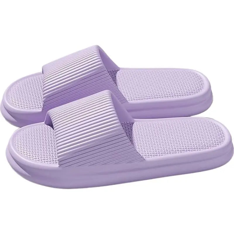 Thick Platform Bathroom Home Slippers Women Fashion Soft Sole EVA Indoor Slides Woman Sandals 2026 Summer Non-slip Flip Flops Qme 38 Purple