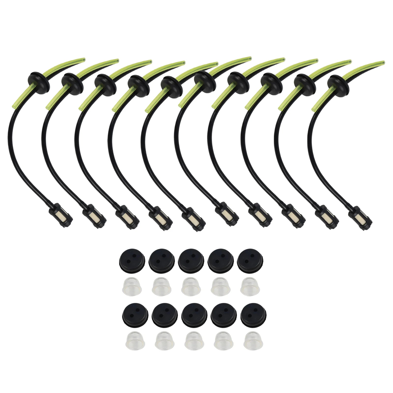 5/10 Set Fuel Filter Fuel Hose Seal For Brushcutter Hedge Trimmer Engine Fuel Tank Filter Kit Fuel Filter And Hose Seal Set Qme 10set