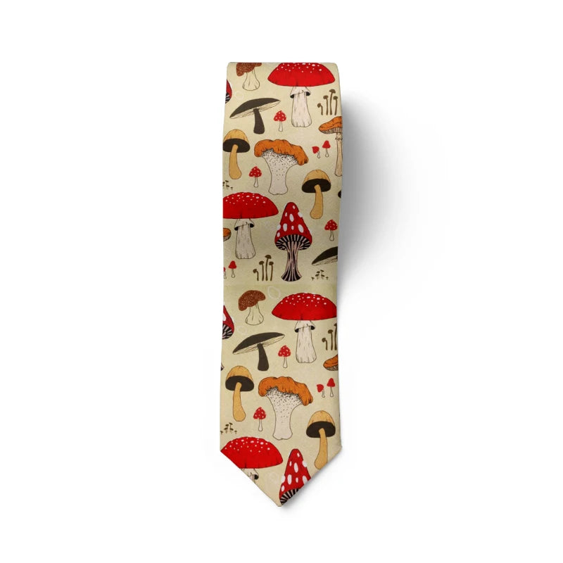 Funny Mushroom Dog Tie Men's Fashion Wedding Keyboard Business Party Qme style4