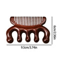 Sandalwood Comb Head Massager Five Tooth Whale Scalp Scraping Body Qme China Mainland 01