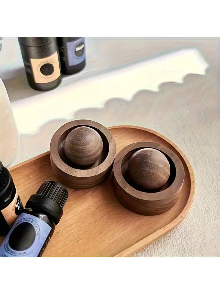 Natural Wooden Diffuser Essential Oil Desktop Car Ornament Suitable Qme