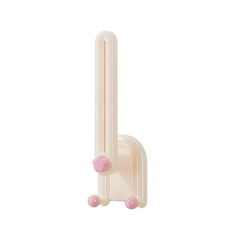 Scrunchies Storage Rack Kitchen Plastic Hairband Hook L-shape Space Qme