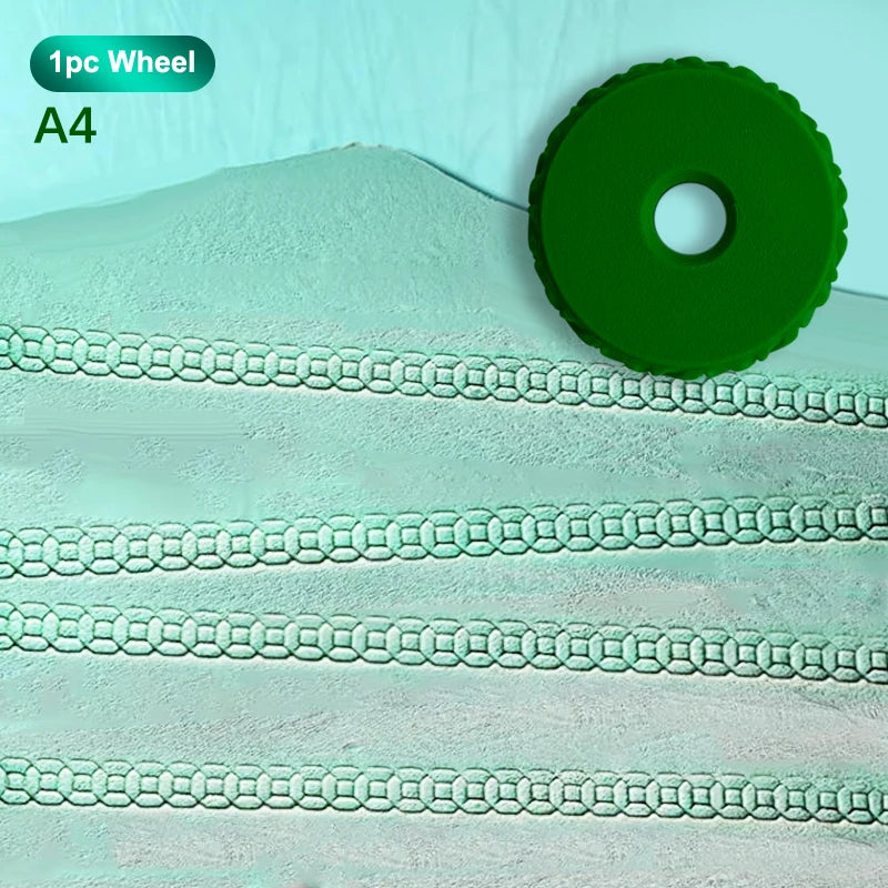 Clay Stamp Roller Ceramic Texture Wheel Geometric Flower Patterns DIY Clay Tools Body Painting Stamps Durable Art Decor Qme A4