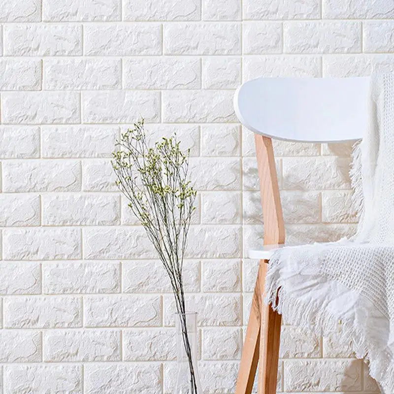 Waterproof Peel and Stick Wallpaper in Rolls Removable Faux Brick for Bathroom Kitchen Living Room DIY Decorative Background Qme