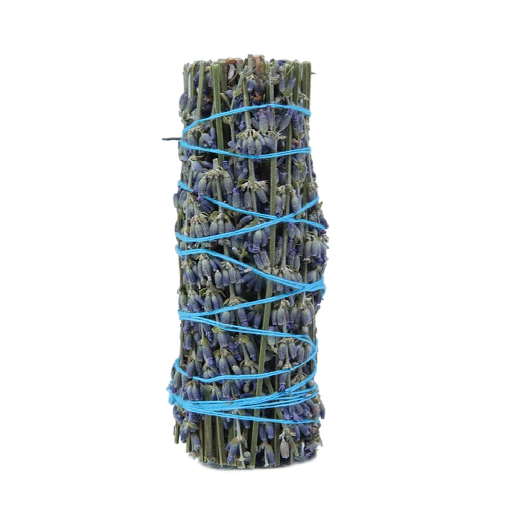 Lavender Smudge Wands Organic Lavender Fragrance Stick Natural White Sage Bundle for Meditation Relaxation Qme Multi