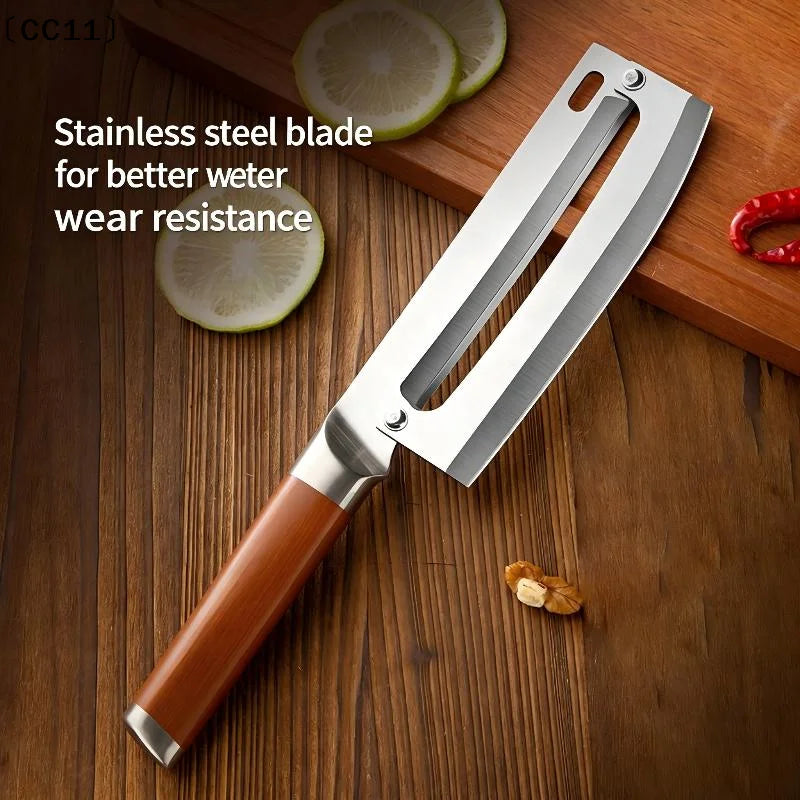 Stainless Steel Peeler Kitchen Fruit Vegetable Non-slip Handle Qme
