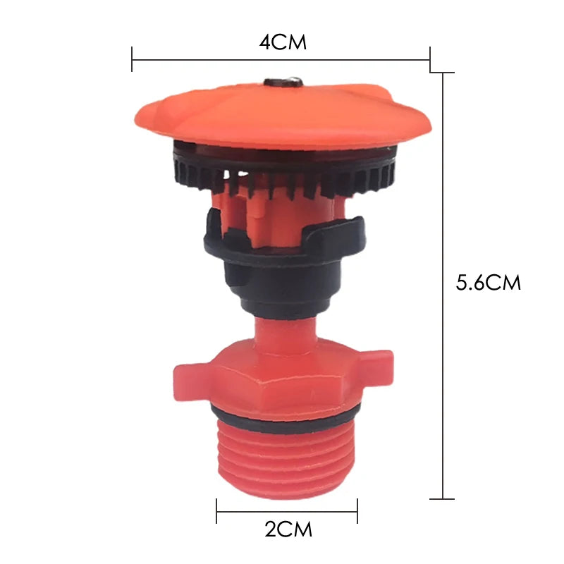 ^1/2" Rotating Water Sprinkler Farm Sprinkler Lawn Garden Irrigation Nozzle Qme