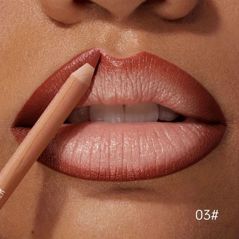 Matte Lipstick Liner Pen Waterproof Long-lasting Non-stick Berry Qme 03