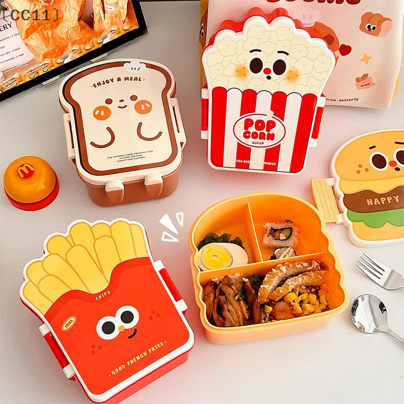CC11Student Lunch Box Bento Salad Fruit Separation Preservation Qme