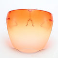 2pcs Protective Faceshield Glasses Sunglasses Transparent Anti-fog Anti-splash Protective Mask Full Face Covered Safety Qme orange