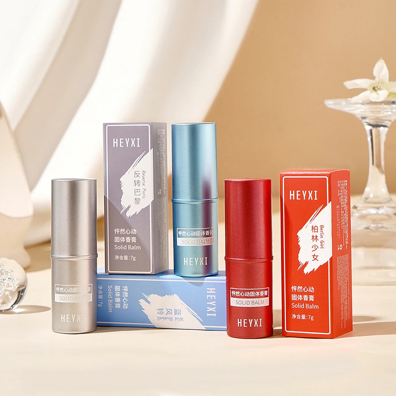 Heart Pounding Solid Ointment Perfume Students Lasting Fragrance Qme 3pcs