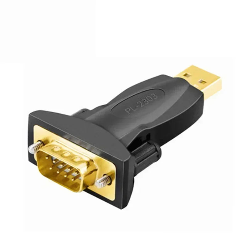 USB To DB9 Serial Adapter Gold Plated Male To Male Female RS232 FTDI PL2303 Converter Plug Adapter for Laptop Computer Qme PL2303 Male 50mm