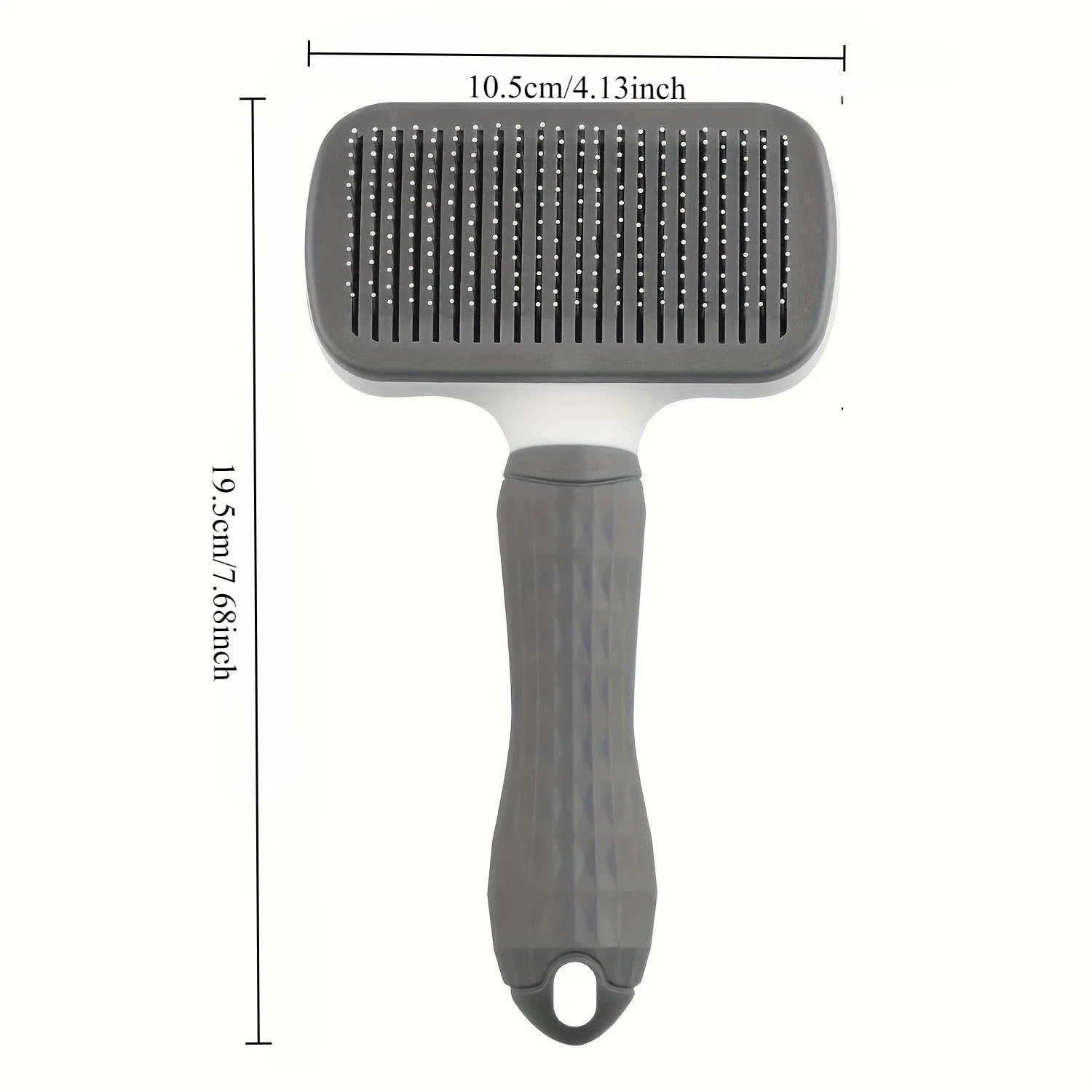 Easy-Clean Pet Comb, Suitable for Dogs and Cats - Gentle Deshedding Massage Comb with One-Click Deshedding Function Qme