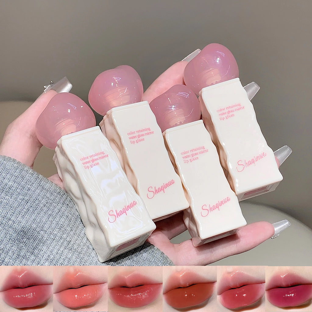 SHAQINUO Mirror Gloss Lip Hydrating Long-lasting Luminous Finish Qme