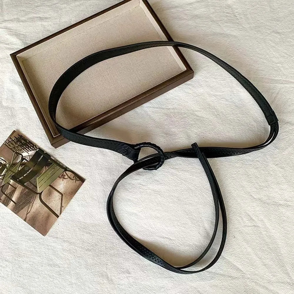 Ethnic Cashew Printed Belt Adjustable PU Retro Jacquard Waistband Qme