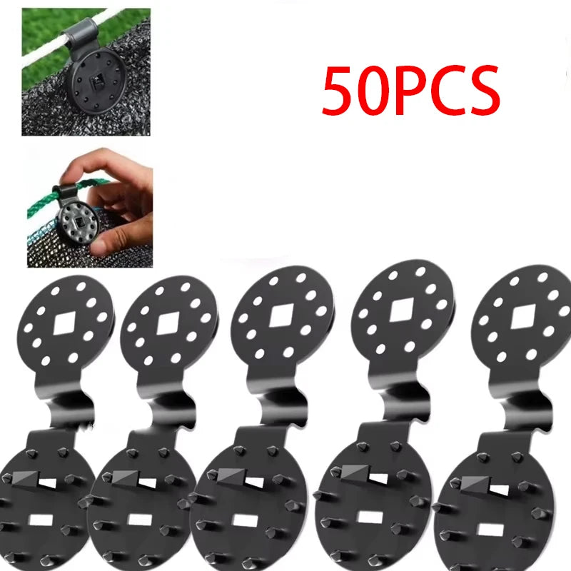 50/100PCS heavy duty lock clip plastic clip greenhouse shade cloth fixing clip tarp clip fence fabric clip garden net Qme 50Pcs