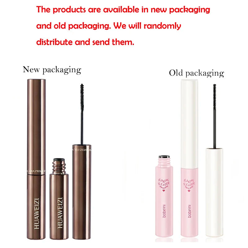 Mascara Wrapped Silk Fiber Ultra-thin Brush Lengthening Bulking Qme