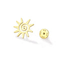 Stainless Steel Sun Brooch Lapel Pin for Women Trendy Suit Badge Accessory Backpack Fashion Essentials Qme A2
