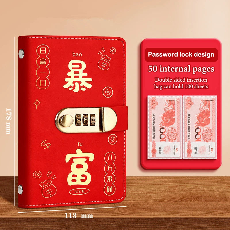 Banknote Storage Book Made Of PU Material, Can Hold 100 Banknotes, With Banknote Photos, Stamps, Bank Card Storage Book Qme N