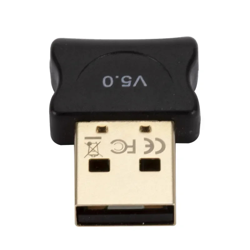 Wireless Connector USB Bluetooth 5.0 Adapter Low Power Wireless Audio Music Stereo Receiver for TV Computer Receiver Transmitter Qme Default Title