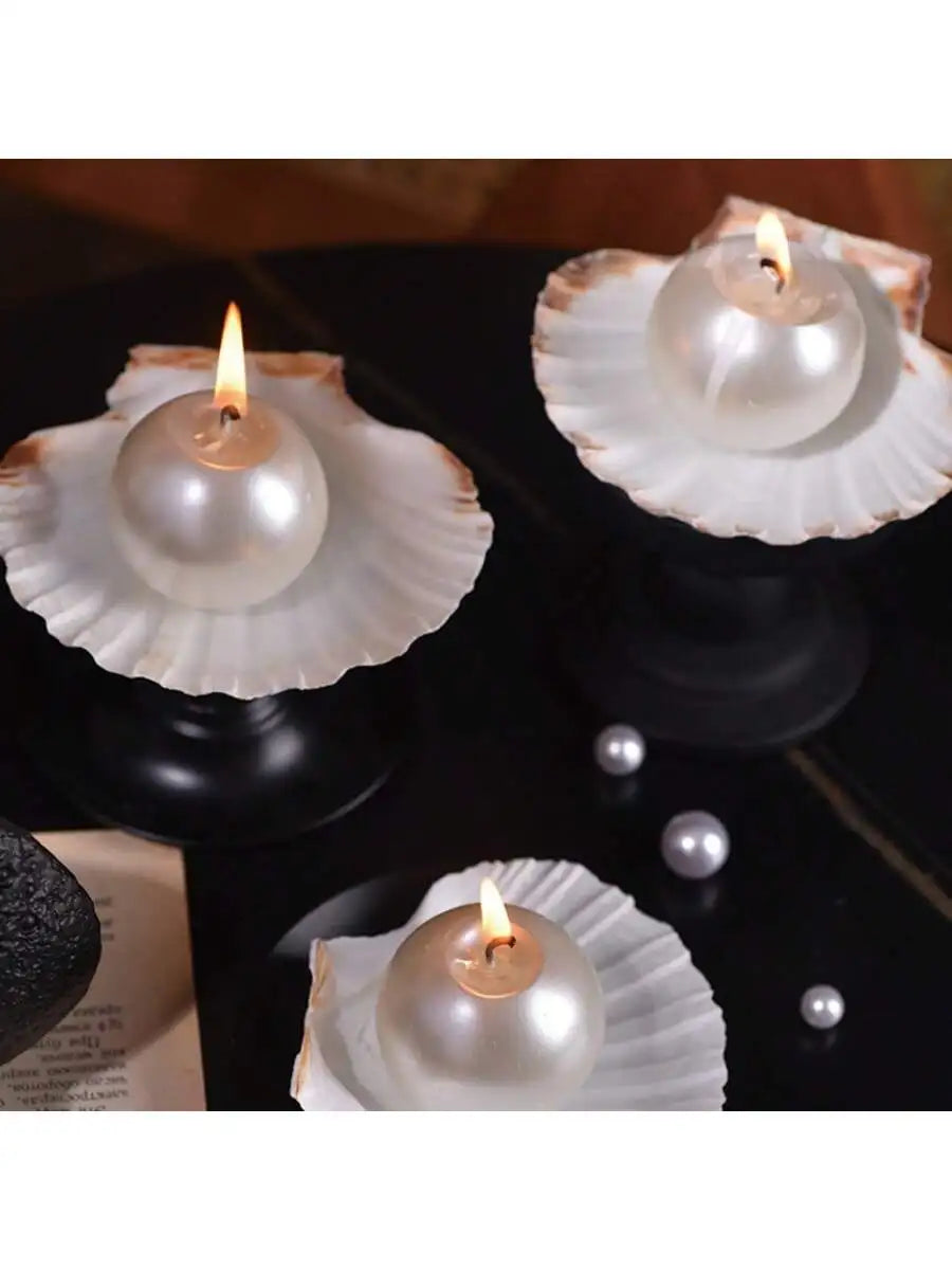 Bursting Oceanic Pearl Shell Aroma Candles Instagrammable High-end Qme