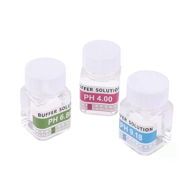 Reusable 50 Ml Bottles Of PH 4.00 6.86 9.18 Calibration Solution PH Solution Buffer PH Meter Buffer Solution Meter Calibration Qme