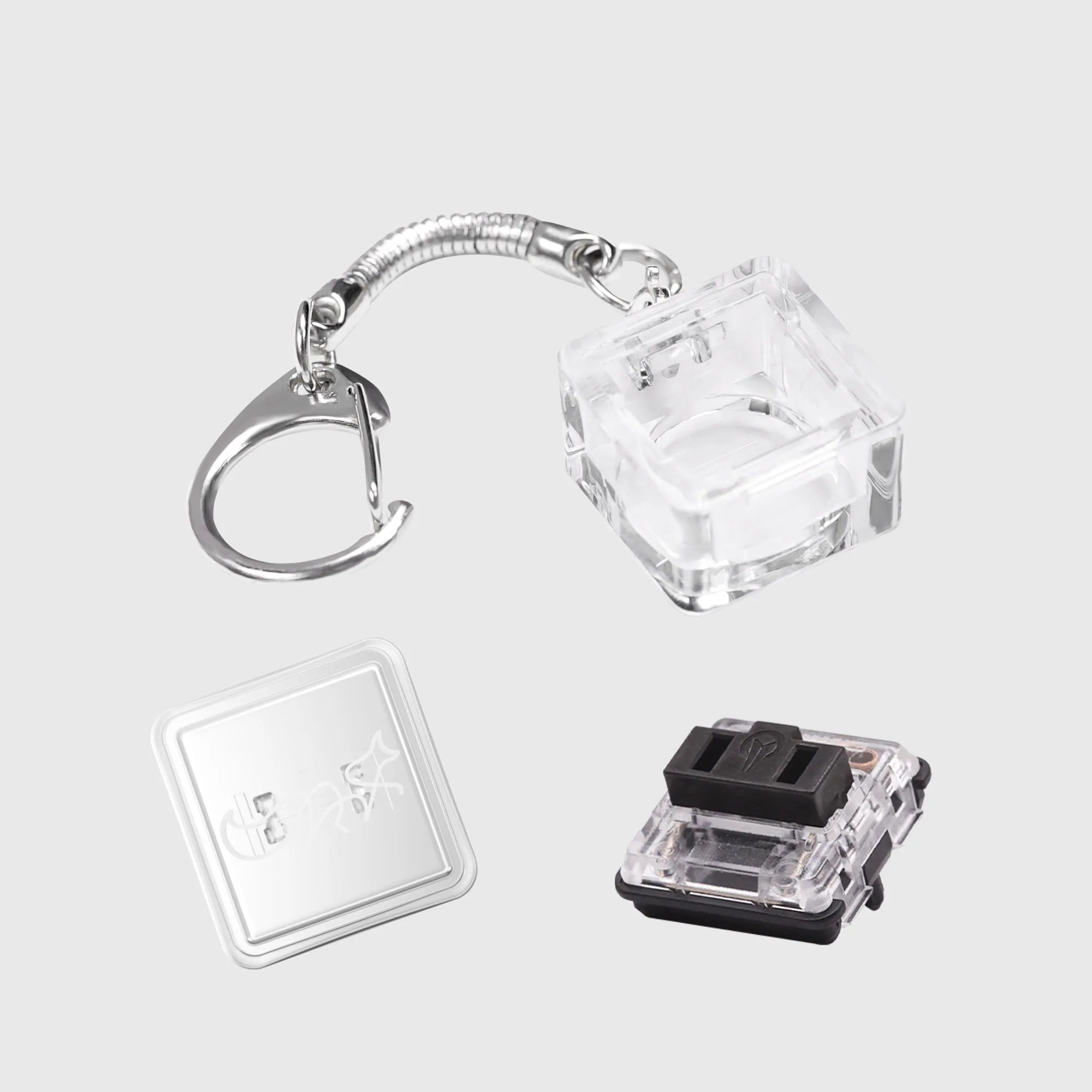 1 Pcs Finger Button Anti-stress Toys Acrylic Mechanical Keyboard Keycaps Office Decompression Calming Children Adults Unzip Toys Qme 1350D04