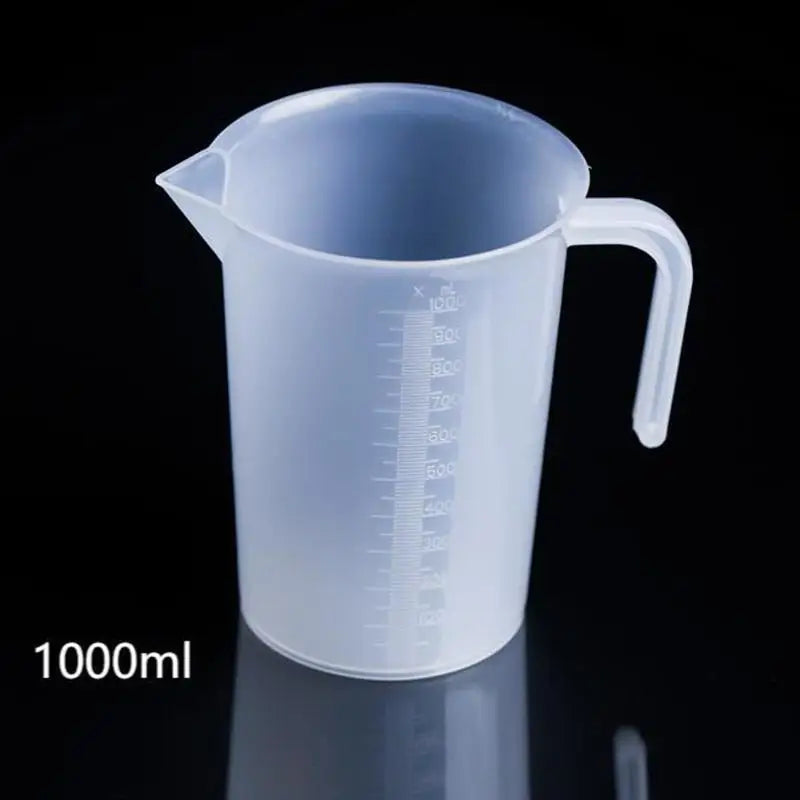 500–2000ml Graduated Plastic Beaker , Chemical-Resistant Measuring Cylinder for Science Lab, DIY Projects & Home Experiments Qme B2