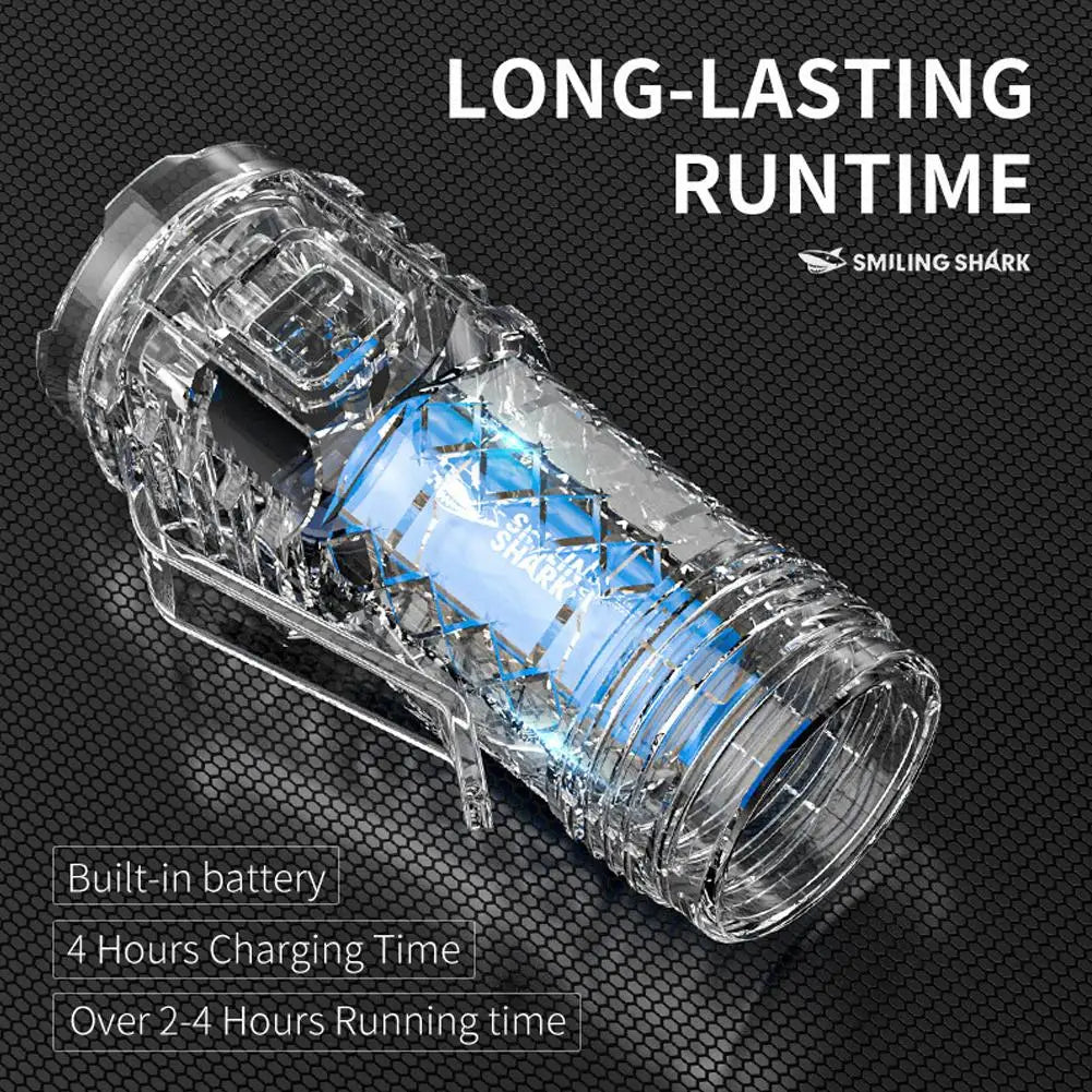 Type-C Rechargeable Waterproof Flashlight Adjustable Brightness Flash Light Super Bright Flashlight Powerful Handheld Flashlight Qme