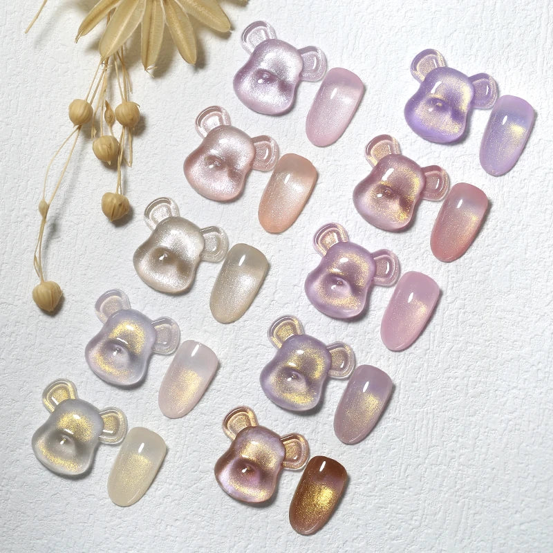 Arte Clavo Nails Gel Pearl Effect UV LED Nail Polish Sparking Varnish Qme