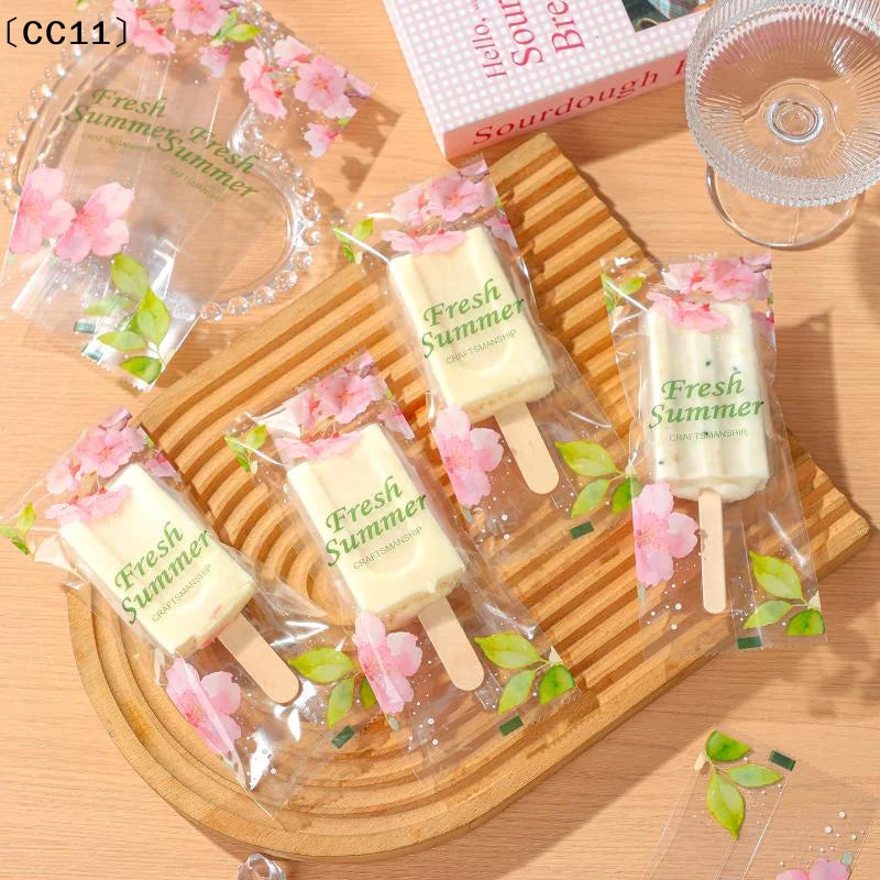 Cherry Blossoms Printed Ice Cream Packaging Bag Heat Sealable Qme Default Title