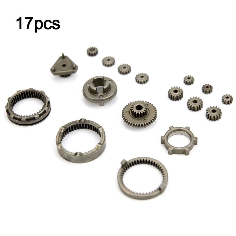 17pcs/set Brushless Lithium Electric Drill Self-Locking Gear Set Reduction Gear Kit Industrial Processing Power Tools Accessory Qme