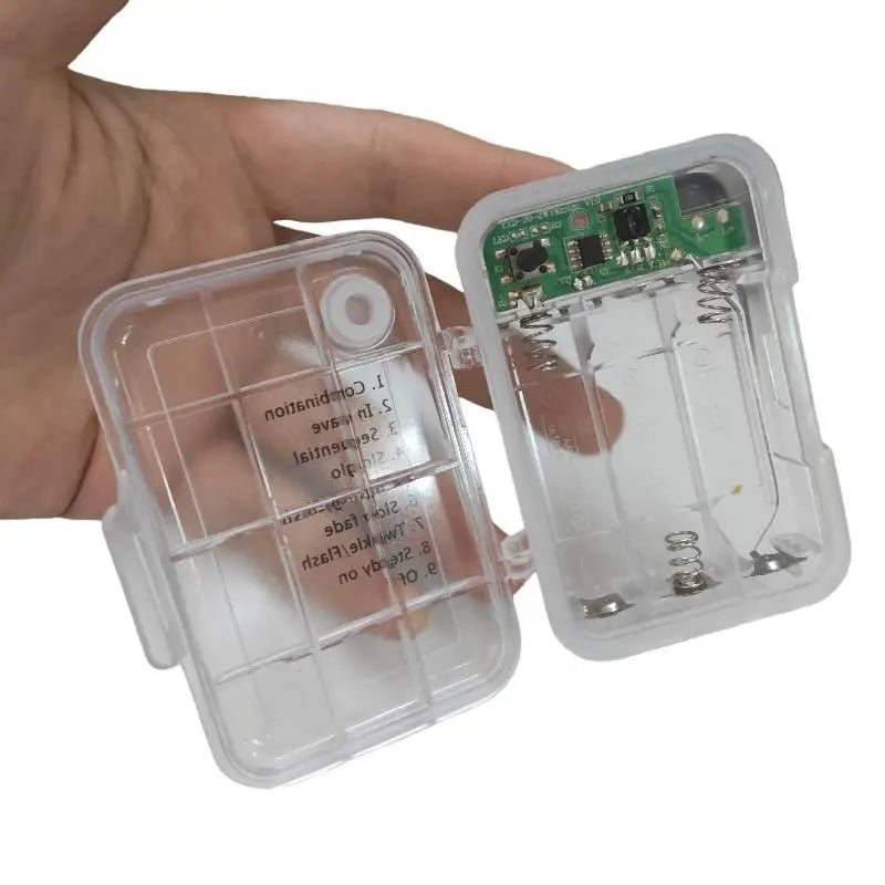 3-Slot AA Battery Holder 3V No 5 Water-resistant Box Timer Qme