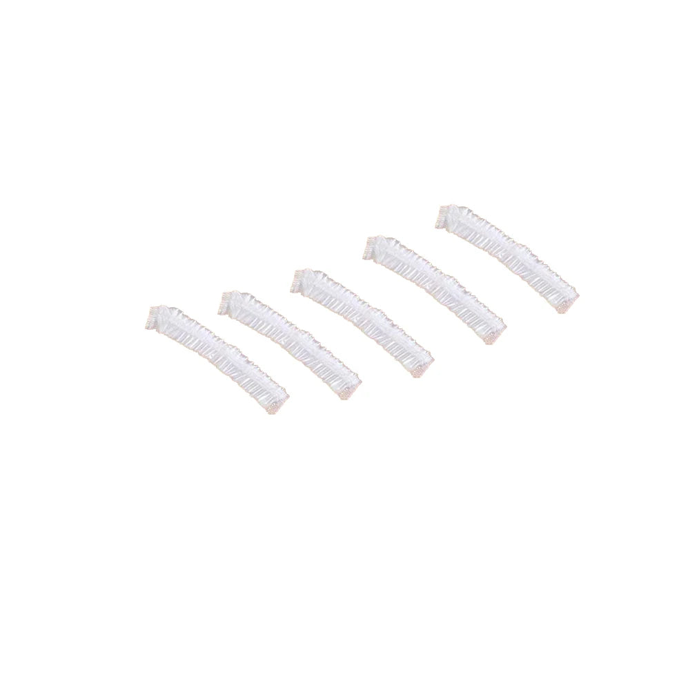 Thick Clear PE Disposable Shower Caps Plastic Elastic Hair Bath Cap for Women, Spa, Home Use, Hotel and Hair Salon, Travel Qme 20Pcs
