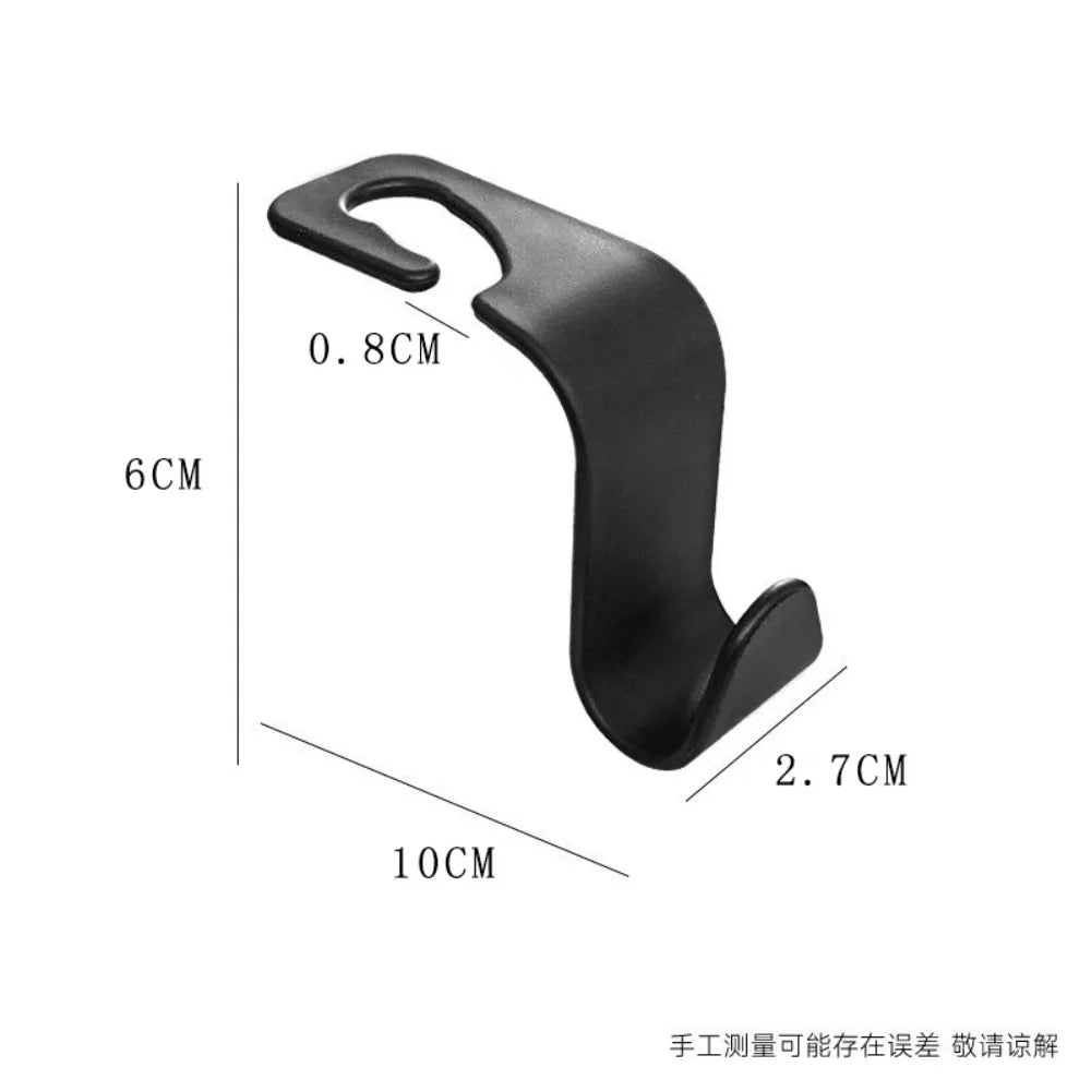 Car Seat Back Headrest Hooks Universal Auto Storage Hanger For Handbags Grocery Bags Purse Water Bottle Car Interior Accessories Qme