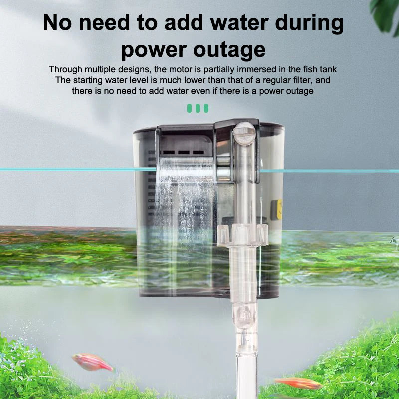 Filter Suspension Oxygen Pump 1 Small Aquarium Tank Qme