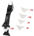 5-in-1 Silicon Scraper Silicone Tool Smooth Grouting Kit Scraper Squeegee Clean Glass Windows Cleaning Tool Home Household Tools Qme 5in1 Metal Scraper