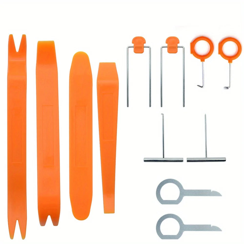 Plastic Auto Dismantle Tools Kit Car Radio Door Clip Panel Trim Dash Audio Removal Installer Pry Kit Refit Set Qme