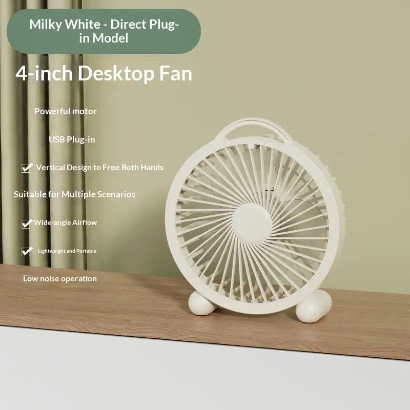 Portable Handheld Mini Fan Foldable Neck Hanging Fans 5 Speed USB Qme one size C1