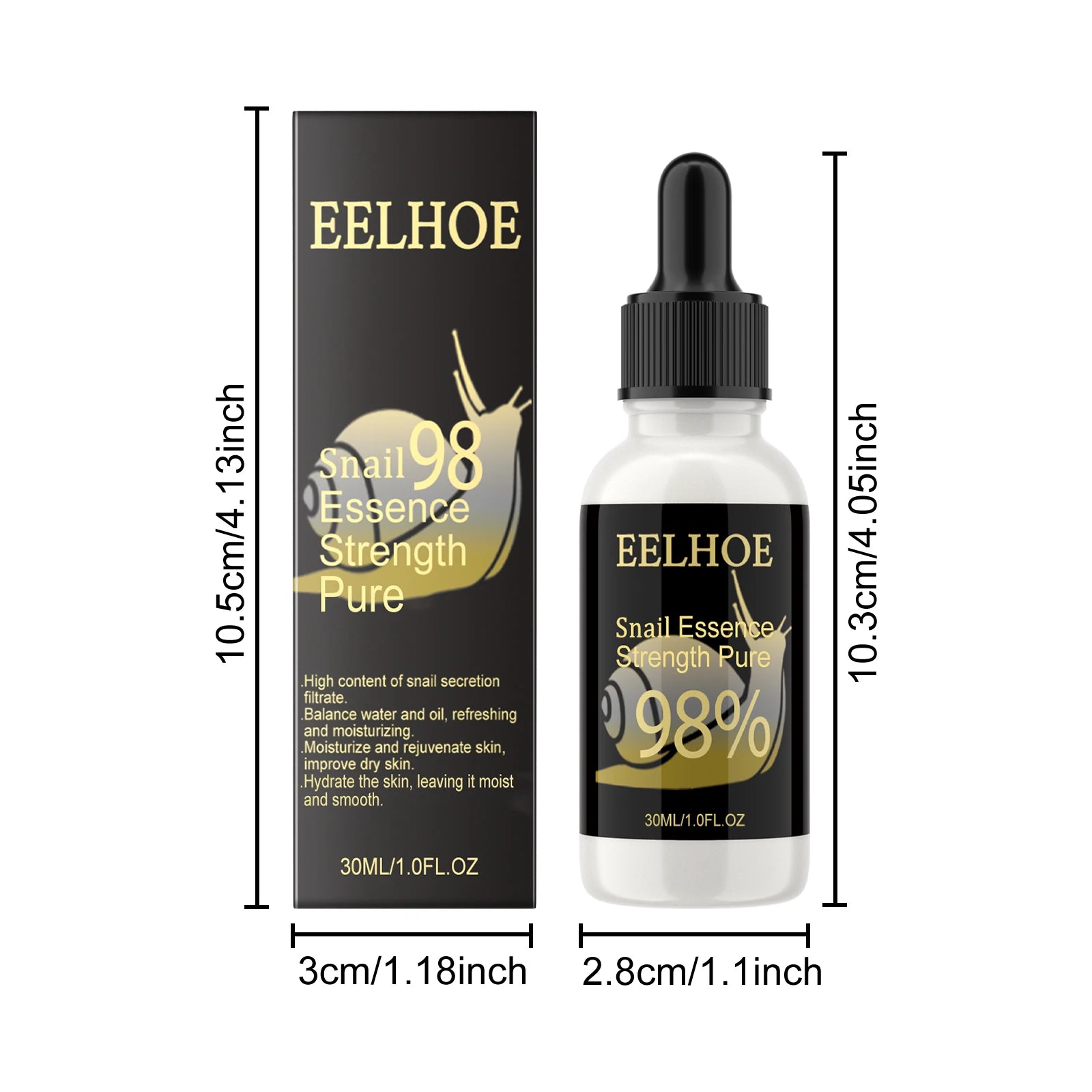 Snail Essence Fade Fine Lines Repair Skin Barrier Moisturizing Refines Pores Nourishes Rejuvenates Anti Wrinkle Facial Essence Qme