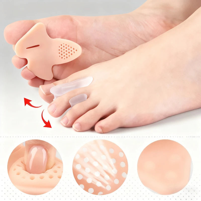 Soft Massage Forefoot Pads Holes Thickened Sole Toe Separators Daily Qme