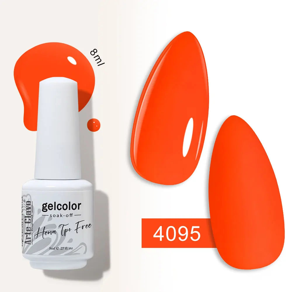 Arte Clavo Semi-permanent Gel Nail Varnish 180 Colors Semipermanent