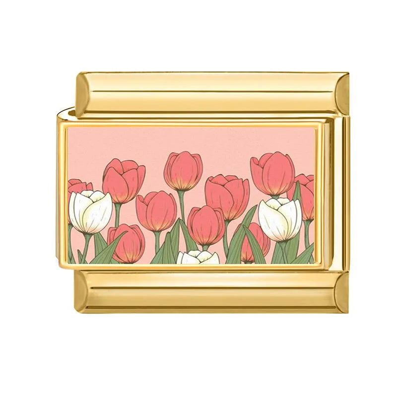 Y2K Pink Series Cute Cats Rabbits Tulip Lotus Cherry Golden Italian