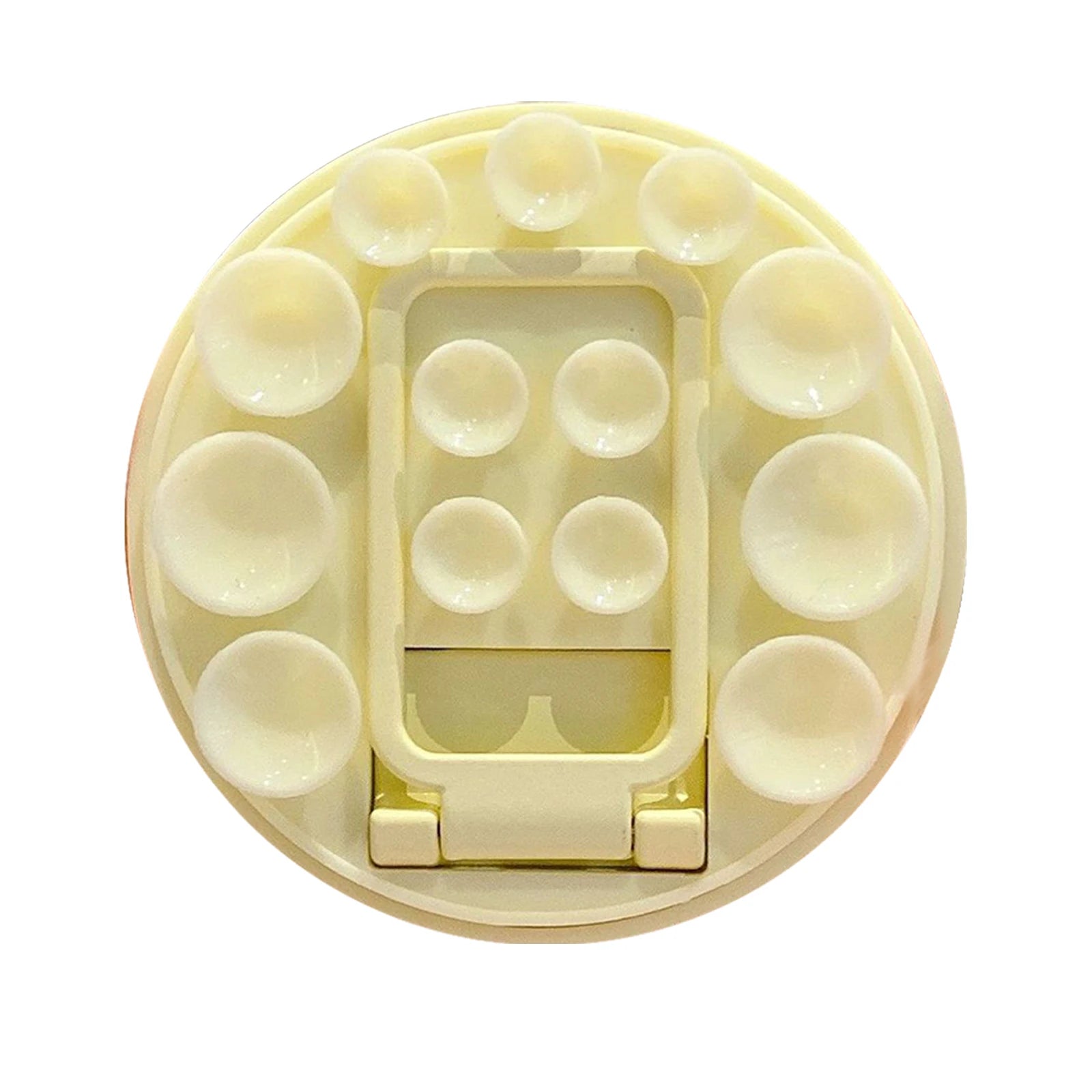 Adhesive Suction Cup Phone Mount Trendy Strong Suction Sticky Phone Grip Accessories Soporte Celular for Selfies and Videos Qme Fluorescence Yellow