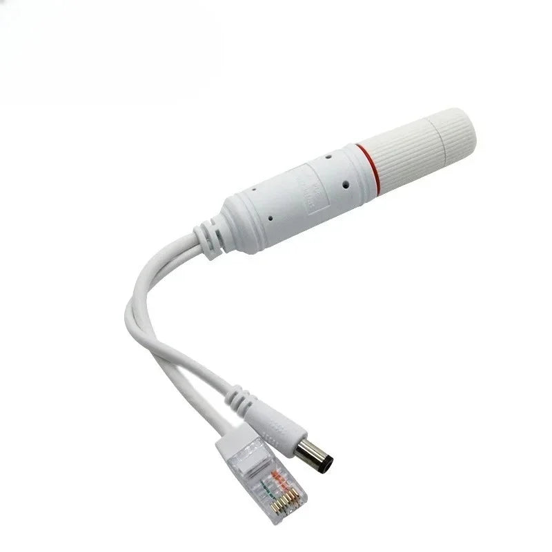 2pcs 48V to 12V POE Spliter Waterprrof With Video And Power Adapter Cable Supply Module Injector for IP Camera Extender Qme Default Title