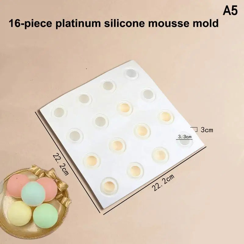 Circle Ball Shape Cake Candy Mold Heart Mousse Mould Chocolate Qme A5