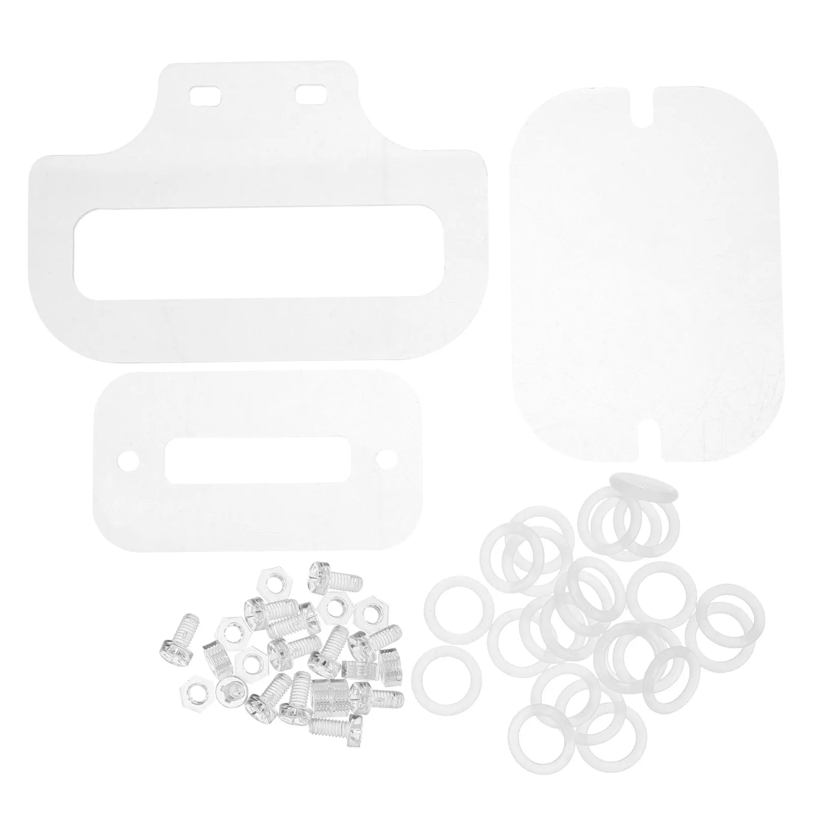 1Set Acrylic Hamster Cage Accessories Clear Plastic Screw Bolt Nut Kit for DIY Assembly Easy Clean High Visibility Secure Fit Qme Default Title